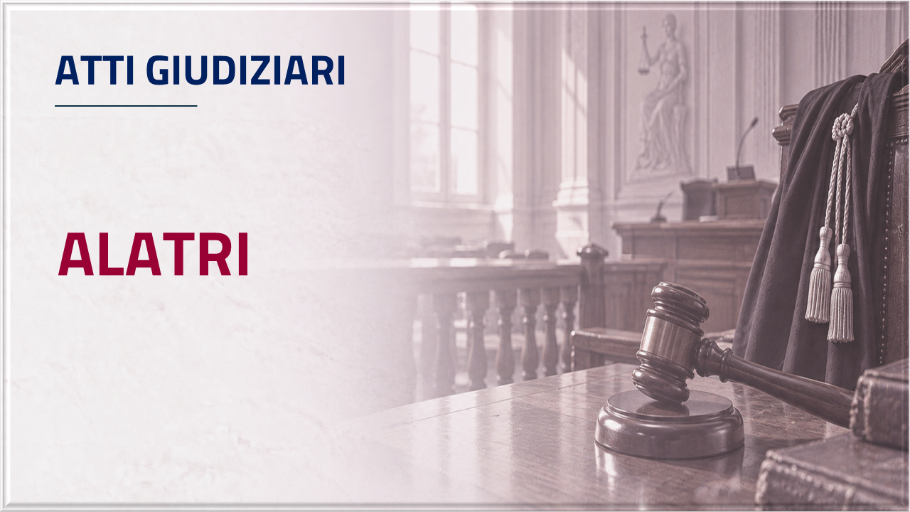 Apri inventario - Atti giudiziari di Alatri