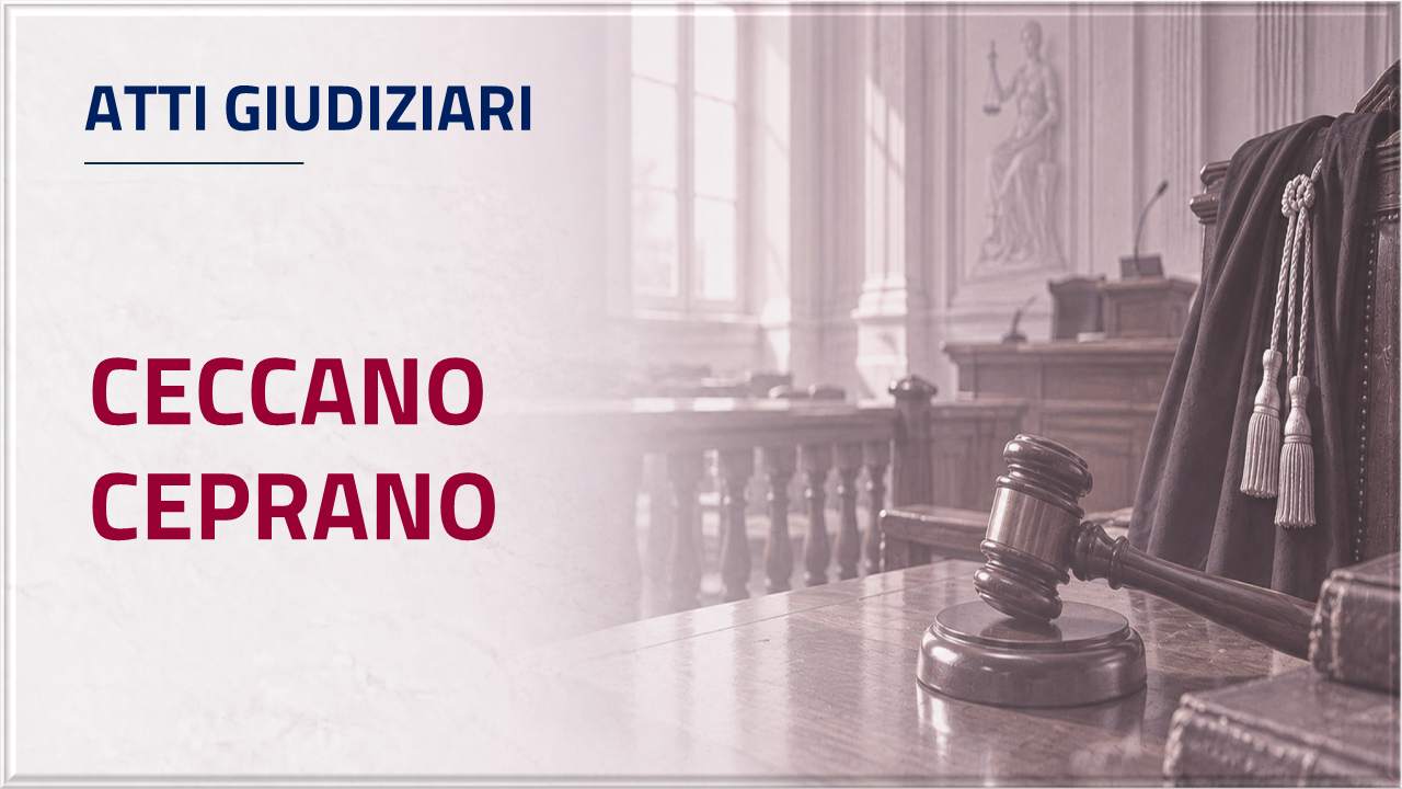 Apri inventario - Atti giudiziari di Ceccano e Ceprano