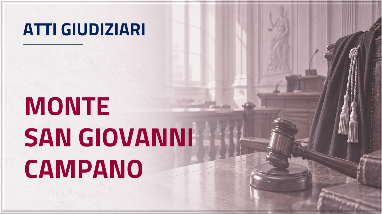 Apri inventario - Atti giudiziari di Monte San Giovanni Campano