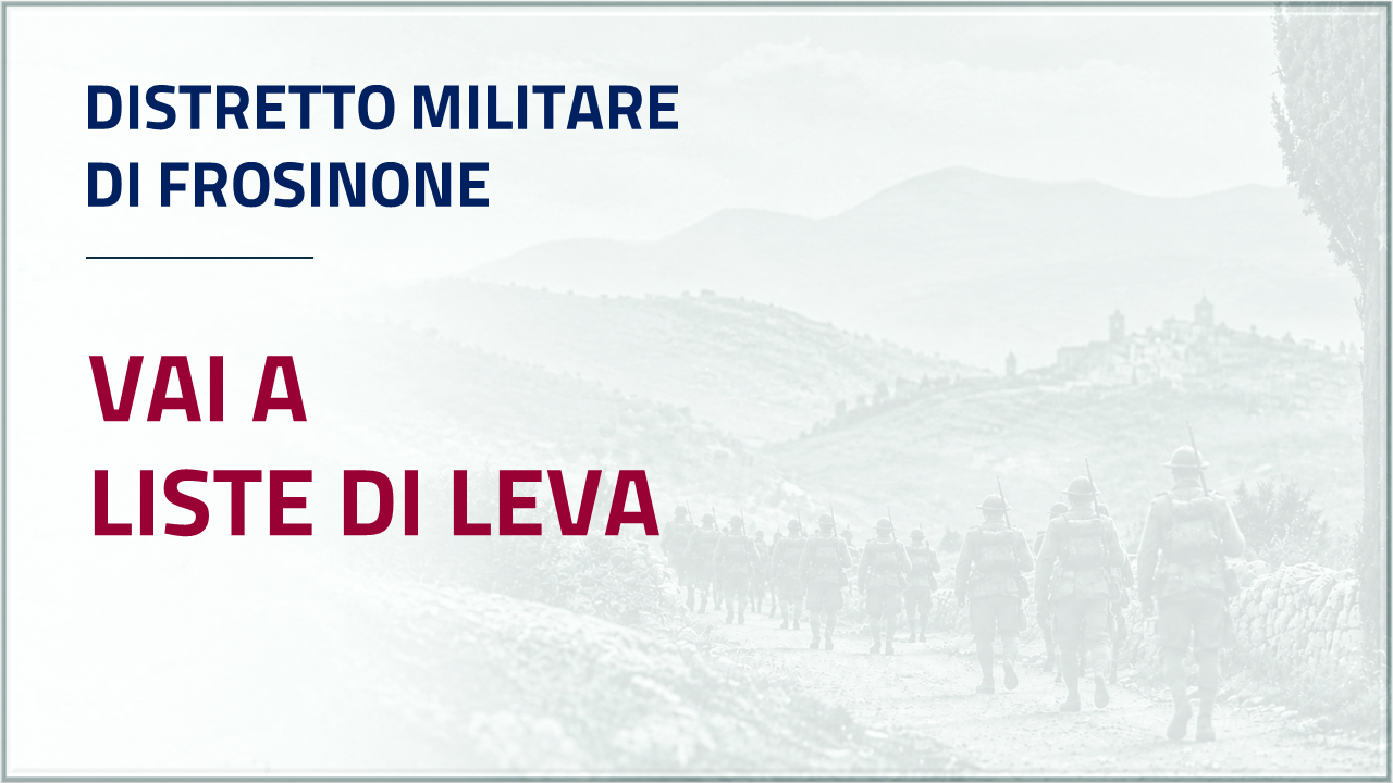 Vai alla pagina dedicata alle Liste di leva