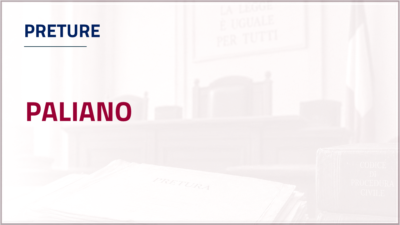 Apri inventario - pretura di Paliano